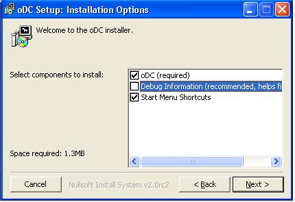 oDC Installation Options