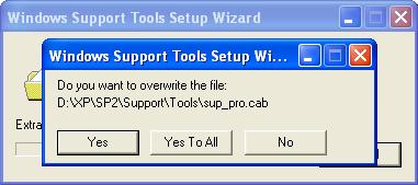 Windows Support Tools Setup
